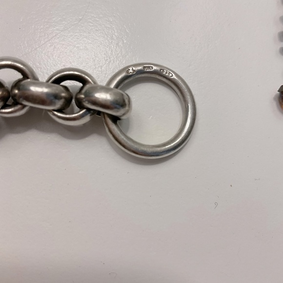 FINAL PRICE, HEAVY, and QUALITY STERLING SILVER and AMETHYST TOGGLE - Picture 9 of 10